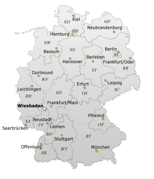 DSB-Deutschlandkarte